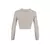 Trendyol Beige Crop Zippered Knitwear Cardigan