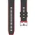GS Univerzalni silikonski pašček 22 mm, črn/rdeč