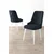 Hanah Home set trpezarijskih stolica Newa 8 kom, antracit tkanina Babyface, bele metalne noge
