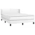 Vidaxl Box spring postelja z vzmetnico bel 140x190 cm umetno usnje