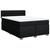 vidaXL Box spring posteljni z vzmetnico črn 140x190 cm blago