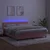 Vidaxl Box spring postelja z vzmetnico LED roza 180x200 cm žamet