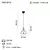 Opviq Luster Ace-52-01, O20, 14cm, IP20 Crno-smeđi