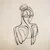 Wallity Zidna dekoracija Woman Silhouette-APT594MS, 34x61 cm, 1.2 mm, Crna