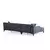 Atelier del Sofa Ugaona garnitura Petra L 145x69x88cm Plava