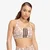 Modrček adidas x Farm Rio Optime Bra Ecru Tint/ Multicolor/ Shadow Brown S
