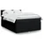 Vidaxl Box spring posteljni z vzmetnico črn 140x190 cm blago