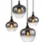 Globo 15548-8H - Luster na sajli MAXY 8xE27/40W/230V crna