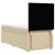 vidaXL vidaXL Box spring postelja z vzmetnico krem 80x200 cm blago, (21305894)