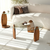HANAH HOME Sto za dnevnu sobu Surf Chesnut Transparent