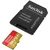 SanDisk Extreme microSDXC 128 GB za akcijske kamere + SD adapter 170 MB/s in 80 MB/s, A2 C10 V30 UHS-I U4
