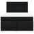 Vidaxl Box spring posteljni z vzmetnico črn 140x190 cm blago