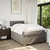 Vidaxl Box spring postelja z vzmetnico taupe 120x190 cm blago