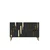 Hanah Home komoda Ece 120, 120 cm, antracit / zlatna