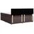 Vidaxl Box spring postelja z vzmetnico temno rjava 180x200 cm blago