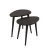 Hanah Home Set klub stolova, 2 komada Sweet Antracit
