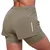 GymBeam Women‘s Pulse Running shorts 2in1 Vetiver