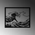 Wallity Zidna dekoracija Hokusai, 56 x 45 cm, Crna