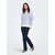 ONLY Pulover ONLXMAS NORDIC modra/bela