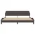 Vidaxl Posteljni okvir Dover temno rjav 200x200 cm blago