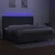 vidaXL Box spring postelja z vzmetnico LED temno siva 200x200 cm blago