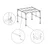 Vrtna pergola Zona 3x3x2 m