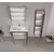 HANAH HOME Kupatilski ormarić sa umivaonikom i ogledalom (2 komada) Desna 90 959