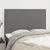 Vidaxl Vzglavje postelje temno sivo 144x5x118/128 cm blago