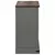 Komoda HALDEN s kliznim vratima siva 80x40x80 cm puno drvo