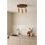 Opviq Luster Nur C, IP20, 3 x GU10 Max, 10W, Braon