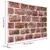 Zidne panele 10 pcs Tamno smeđa i bijela 100 x 50 cm EPS pjena