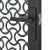 Staklena vrata Rezbarija Crna 76 x 3,5 x 201,5 cm Aluminij