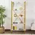 Hanah Home Polica za knjige Elysian, 90x180x33.5 cm, Bela i zlatna