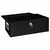 Kutija za pohranu crna 90 x 47 x 33,5 cm aluminijska