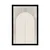 Plakat sodobna bež mavrica Mid-Century - 60x90 silver