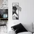 Wallity Zidna dekoracija Waves 3, 34x62 cm, 1.5 mm, Crna