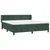 Vidaxl Box spring postelja z vzmetnico temno zelena 160x200 cm žamet