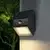 LED zidna solarna lampa sa senzorom LED/2,5W/3,7V IP65 1200 mAh crna