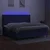 Vidaxl Box spring postelja z vzmetnico LED modra 200x200 cm blago