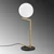 Opviq Stona lampa Luminar-14176, 29x20x64 cm, Zlatne boje