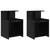 Noćni ormar 2 pcs Crni hrast 40 x 35 x 60 cm Konstruirano drvo