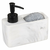 WENKO 54668100 - Dozator sapuna RESA 14,5x14,3 cm beli/crni