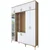 Hanah Home Komplet predsoblja EA121-2765, 180x37.5x240 cm, Beli