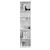 Hanah Home Polica za knjige Ktp-325-Bb-1, 43x182x26 cm, Bela
