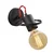 Opviq Zidna lampa E27 Socket, Crna