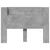 vidaXL Vzglavje Betonsko siva 140 x 16,5 x 103,5 cm Konstruiran les