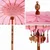 Balineški Parasol Ružičasta 215 x 215 x 260 cm