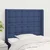 Vidaxl Vzglavje z ušesi modro 83x16x118/128 cm blago
