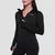 Women‘s Pulse 1/2 Zip Running Sweatshirt Black - GymBeam