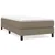 Vidaxl Box spring postelja z vzmetnico taupe 90x200 cm blago